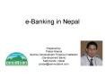 eBanking in Nepal PowerPoint PPT Presentation