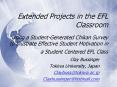 Extended Projects in the EFL Classroom  Using a Student-Generated Chikan Survey to Illustrate Effective Student Motivation in a Student Centered EFL Class PowerPoint PPT Presentation