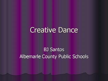 Creative Dance
