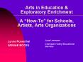 Arts in Education PowerPoint PPT Presentation
