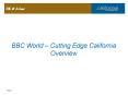 BBC World Cutting Edge California Overview PowerPoint PPT Presentation