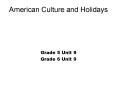 American Culture and Holidays PowerPoint PPT Presentation