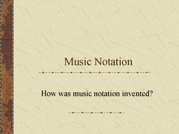 Music Notation
