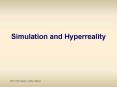 Simulation and Hyperreality PowerPoint PPT Presentation