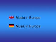 Music in Europe