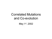 Correlated Mutations and Co-evolution