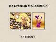 The Evolution of Cooperation PowerPoint PPT Presentation