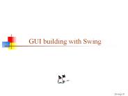 GUI building with Swing