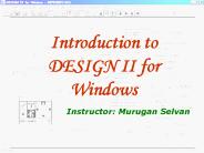 Introduction to DESIGN II for Windows