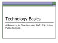 Technology Basics PowerPoint PPT Presentation