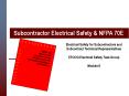 Subcontractor Electrical Safety PowerPoint PPT Presentation