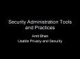 Security Administration Tools and Practices PowerPoint PPT Presentation