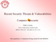 Recent Security Threats