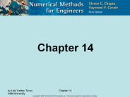 Multidimensional Unconstrained Optimization Chapter 14