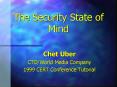 The Security State of Mind PowerPoint PPT Presentation