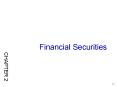 Financial Securities PowerPoint PPT Presentation