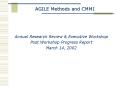 AGILE Methods and CMMI PowerPoint PPT Presentation