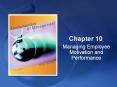 Managing Employee Motivation and Performance PowerPoint PPT Presentation