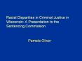 Racial Disparities in Criminal Justice in Wisconsin: A Presentation to the Sentencing Commission PowerPoint PPT Presentation