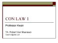 CON LAW 1 PowerPoint PPT Presentation