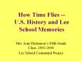How Time Flies -- U.S. History and Lee School Memories PowerPoint PPT Presentation