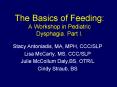 The Basics of Feeding: A Workshop in Pediatric Dysphagia. Part I. PowerPoint PPT Presentation