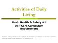 Activities of Daily Living PowerPoint PPT Presentation