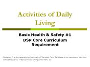 Activities of Daily Living
