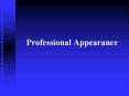 Professional Appearance PowerPoint PPT Presentation