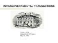 INTRAGOVERNMENTAL TRANSACTIONS PowerPoint PPT Presentation
