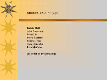 GROUP 5: TARGET logo