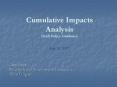 Cumulative Impacts Analysis PowerPoint PPT Presentation