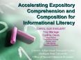 Accelerating Expository Comprehension and Composition for Informational Literacy PowerPoint PPT Presentation