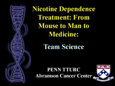 New Directions in the Prevention and Treatment of Tobacco Addiction