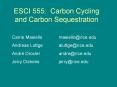 ESCI 555: Carbon Cycling and Carbon Sequestration PowerPoint PPT Presentation