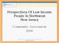 Perspectives Of Low Income People In Northwest New Jersey