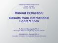 Mineral Extraction: PowerPoint PPT Presentation