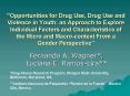 Opportunities for Drug Use, Drug Use and Violence in Youth: an Approach to Explore Individual Factor PowerPoint PPT Presentation