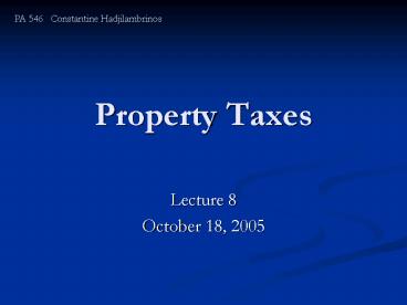 Property Taxes