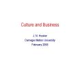 Culture and Business PowerPoint PPT Presentation