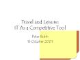 Travel and Leisure: IT As a Competitive Tool
