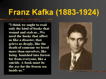 Franz Kafka 18831924