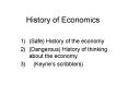 History of Economics PowerPoint PPT Presentation