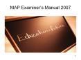 MAP Examiner PowerPoint PPT Presentation