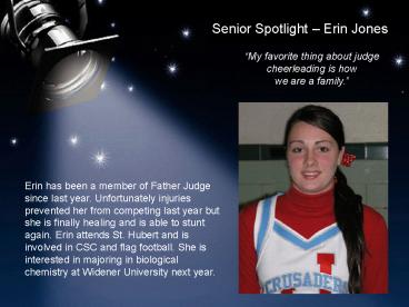 Senior Spotlight