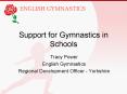 Support for Gymnastics in Schools PowerPoint PPT Presentation