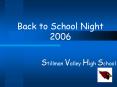 Back to School Night 2006 PowerPoint PPT Presentation