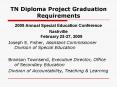 TN Diploma Project Graduation Requirements PowerPoint PPT Presentation