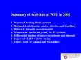 Summary of Activities at WSU in 2002 PowerPoint PPT Presentation