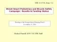 Street Smart Pedestrian and Bicycle Safety Campaign: Results PowerPoint PPT Presentation